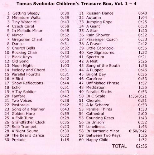 Svoboda 'Children's Treasure Box' CD