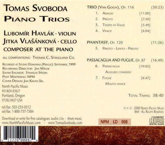 Svoboda 'Piano Trios' CD
