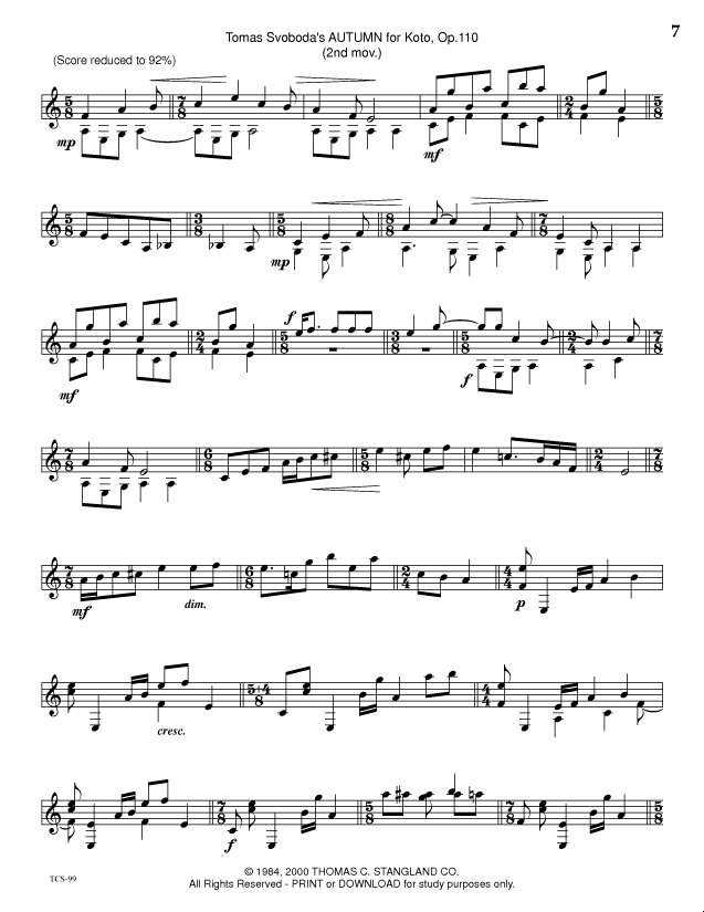 Sheet music